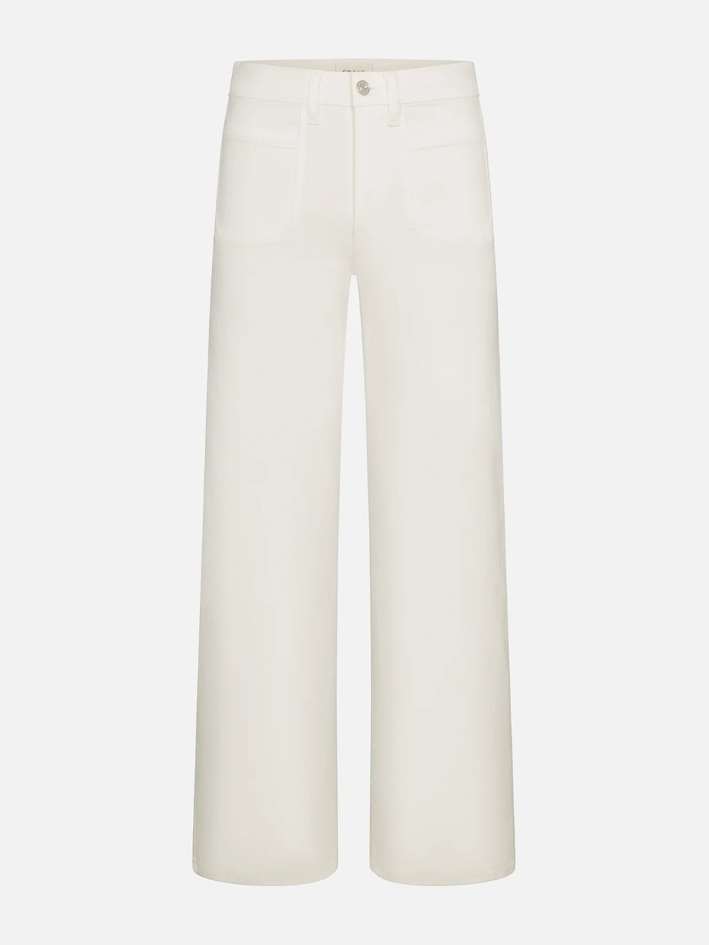 Frame - Le Slim Palazzo Modernist Pocket White Jeans - Picture 2 of 6